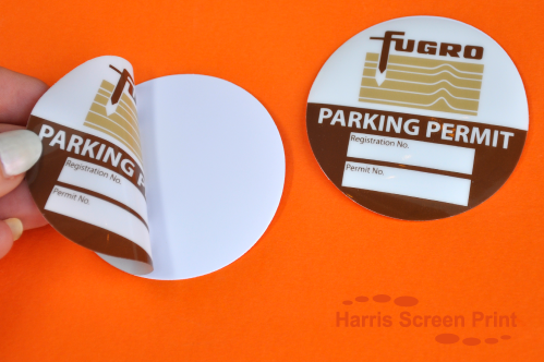 Printed Car Parking Permit Stickers for your windscreen you can write on