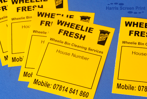 Heavy Duty Waterproof Stickers printed for cleaning company