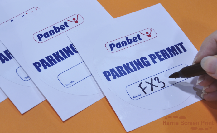Static Cling Parking Permit Windscreen Stickers