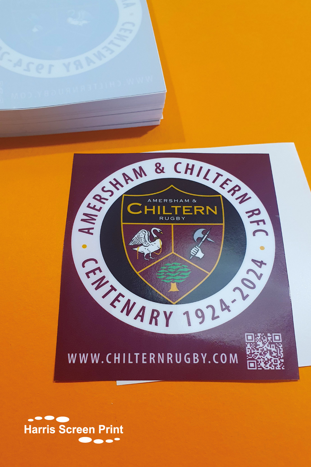 Amersham & Chiltern Rugby Window Stickers