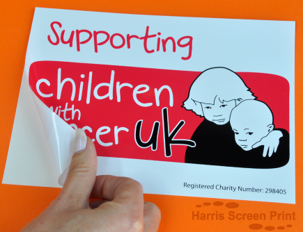 Looking for quality Charity Stickers?  Ours are Waterproof and Durable