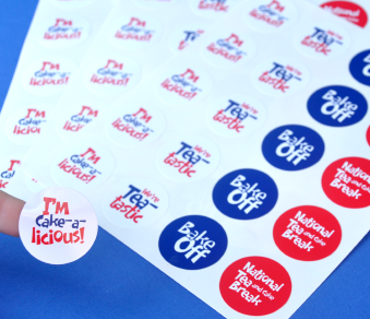 Waterproof circle stickers printed on sheets